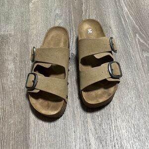 MIA Tan Double Strap Sandals Size 8.5